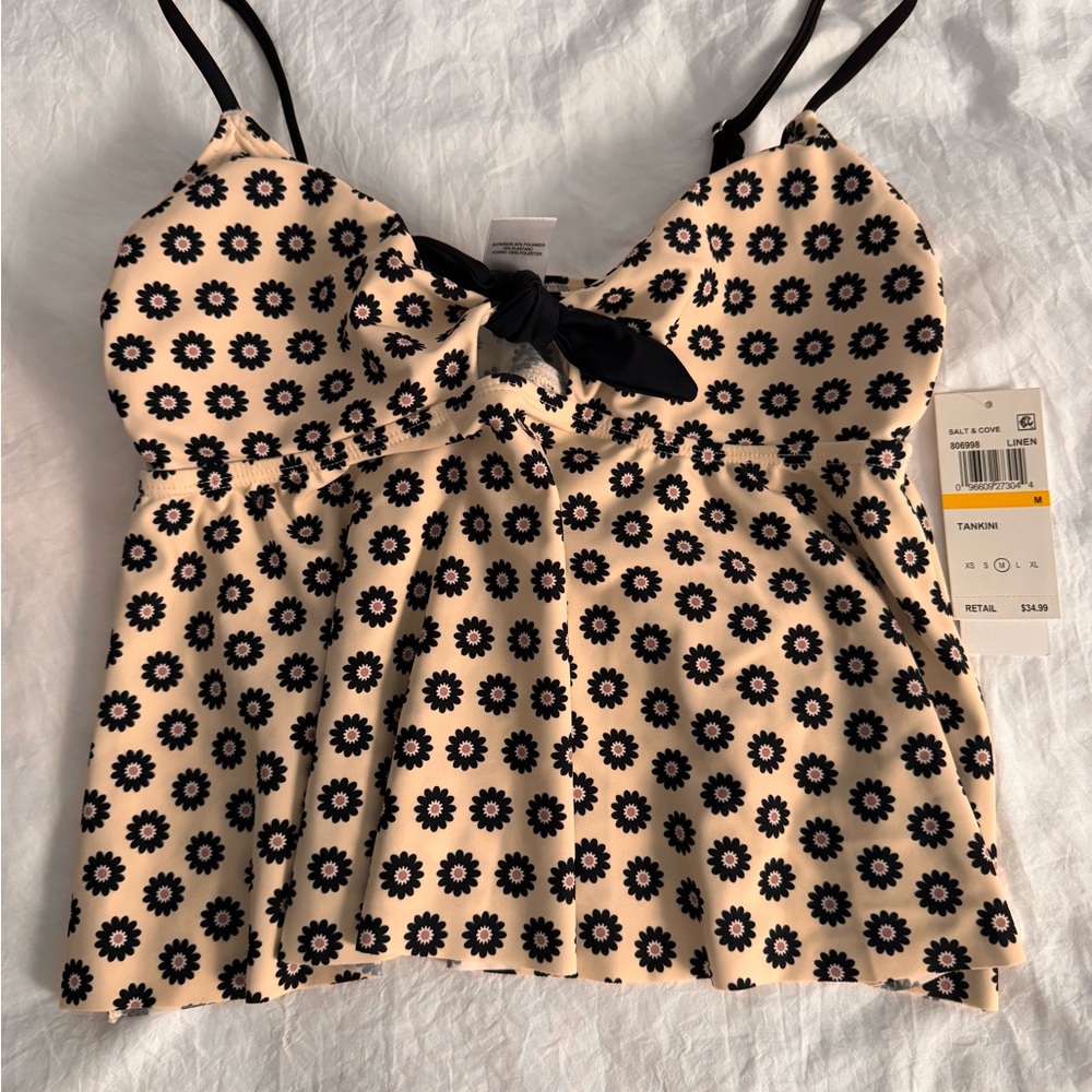 Salt + Cove Pink Bustier Tie Front Camisole